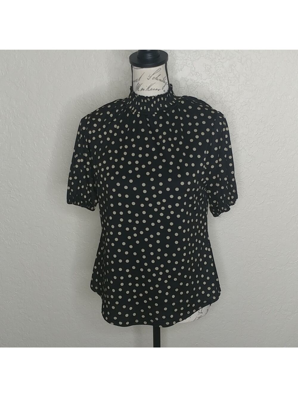 Cure. Polka‎ Dot Short Sleeve Top Size M